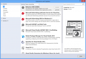 Extensions and updates