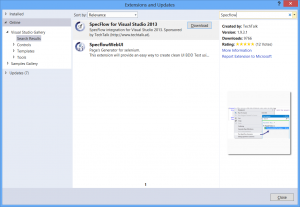 Extensions and updates