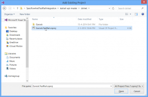 Inserting Gurock.TestRail.csproj